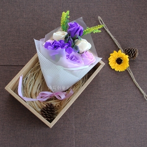 9朵花束 创意生日礼品女生闺蜜文艺香皂玫瑰花
