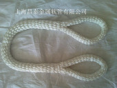3吨白色圆形吊带绳子 绳带1 尼龙吊绳两头扣起重吊带拖行车吊装