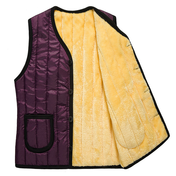 正品女<em>马夹</em> <em>2015秋冬新款</em> 加绒加厚 大码 妈妈