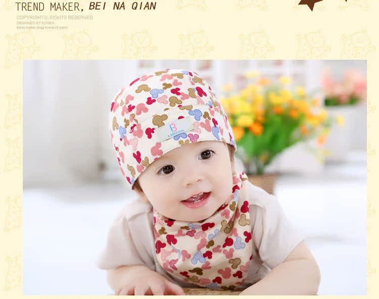 正品[婴儿头巾]婴儿头巾的系法图解评测 婴儿头