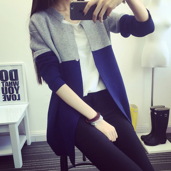 正品女<em>毛衣</em> 2015春秋外套韩版 针织衫 <em>女开衫</em> 