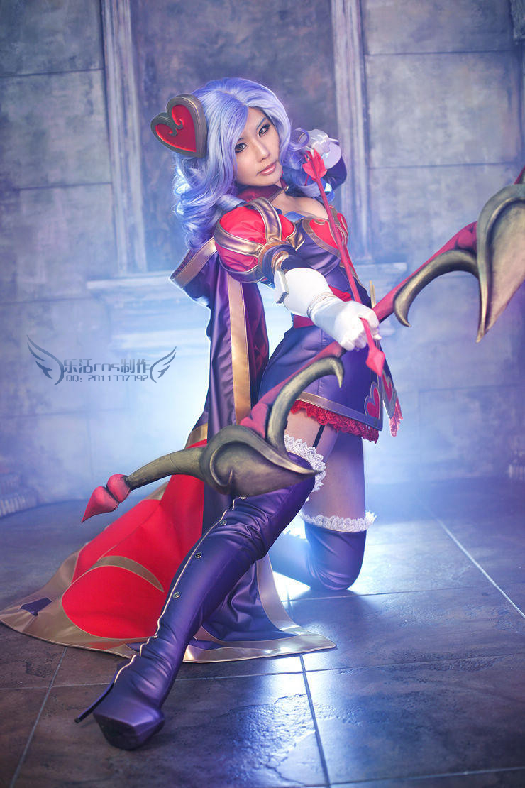 【可出租】lol 英雄联盟 寒冰 觅心女王 艾希 cosplay 服装 道具
