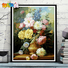 饰画 佳彩天颜diy数字油画客厅风景花卉动漫人物填色手工绘油彩装