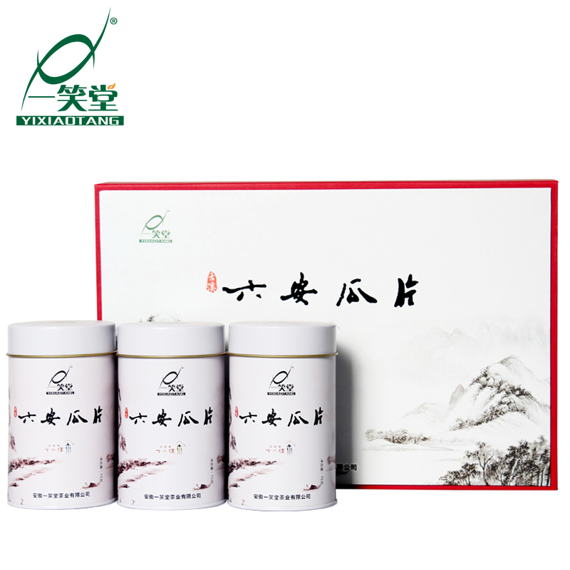 一笑堂茶叶雨前绿茶十二檀古溪特级手工六安瓜片2016新茶225g礼盒