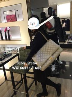 chanel香奈儿超大号xxl香槟金cf 行李袋 妈咪袋 登机包