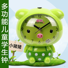 多功能创意可爱会说话卡通儿童学生床头静音闹钟夜光语音电子闹钟