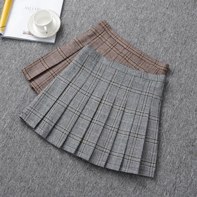 秋冬tb百褶裙半身裙女高腰英伦学院风AA百褶