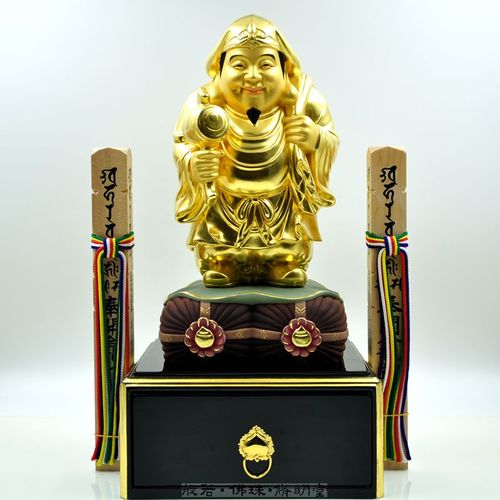修明堂 香樟木雕唐密大黑天财神佛 东密站姿木雕招财大黑天神佛像