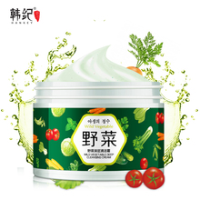 保湿 控油补水洁面乳温和去角质黑头 韩纪野菜深层清洁面膜霜150g
