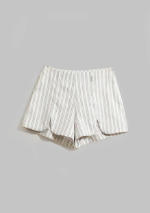 <em>IMAGINE</em>独家 春夏新款简约百搭竖条纹前开叉