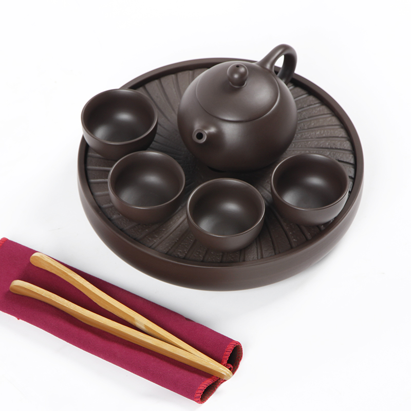 创意功夫茶具套装家用紫砂陶瓷干泡茶盘小型办公室茶壶茶杯