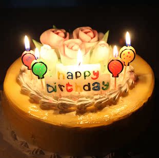 happybirthday字母蜡烛/可爱生日蜡烛/生日蛋糕蜡烛/生日派对用品