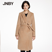 JNBY/江南布衣秋冬新款时尚修身中长款毛呢外套女5F024120图片