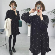 潮胖妹妹显瘦连衣裙200斤 加肥加大码 女装 波点衬衫 胖mm春装 特大码
