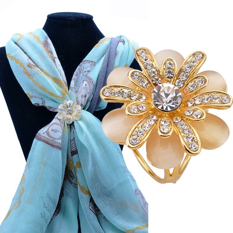 正品[三环丝巾扣]三环丝巾扣用法图解评测 三环