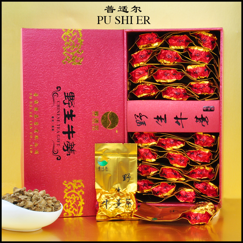 普适尔【野生牛蒡买3送1】台湾黄金牛蒡茶 牛蒡片 牛膀  牛蒡包邮