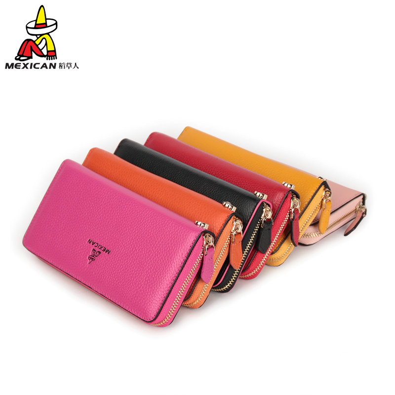 正品[长款钱包 女款]长款钱包女款 薄评测 花风