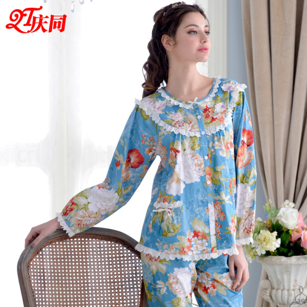 正品家居服 <em>庆同睡衣</em>春夏秋冬季新品 女士纯棉