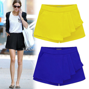 <em>2015</em>夏装<em>新款</em>女装 欧美休闲裤裙 夏季<em>女短裤</em> 热