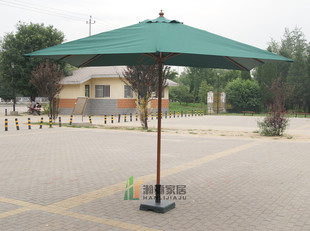 欧式长方形2x3米带摇头直伞遮阳伞太阳庭院伞户外伞阳台花园酒店