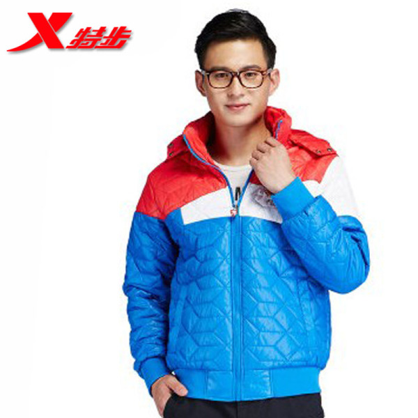 热销运动<em>棉衣</em> <em>特步</em>运动<em>棉衣</em>男<em>特步外套冬装</em> 男