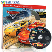 with Storybook 6岁儿童趣味书 原版英文绘本 迪士尼赛车汽车总动员3一起读故事书 Along Read Cars