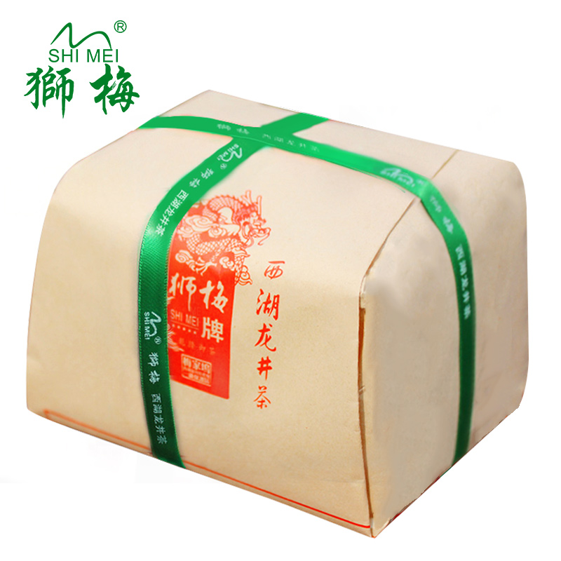 狮梅牌绿茶 西湖龙井茶2016雨前新茶贰号老茶树传统纸包250克包邮