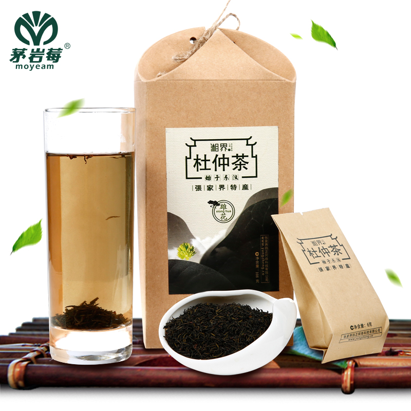 杜仲茶雄花茅岩莓张家界特产正宗天然野生杜仲茶正品