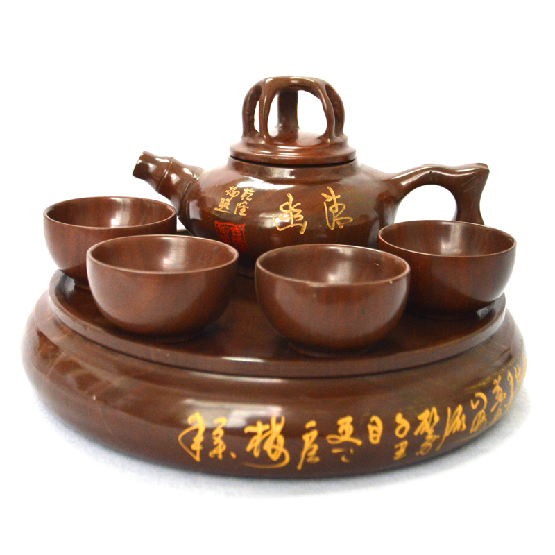 【木石源】木鱼石整套功夫茶具全套装山东济南特产礼品