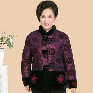 中老年<em>棉服女士</em>加厚老人<em>棉袄</em>女装<em>冬装</em>奶奶<em>棉衣</em>