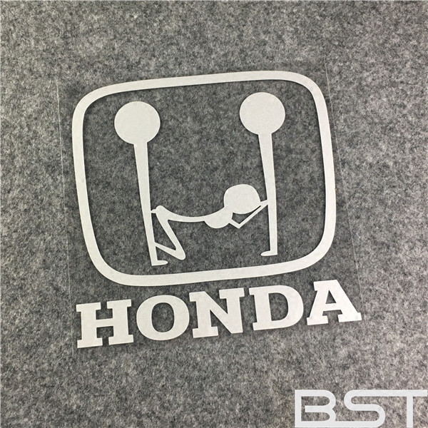 汽车贴纸 恶搞 本田飞度反光车贴 搞笑贴纸 honda本田污车标贴
