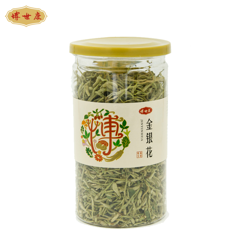 博世康 天然金银花茶 去火茶 干金银花50克 金银花茶罐装