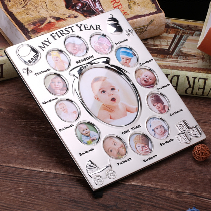 宝宝成长相框摆台儿童记录12个月一周岁相架