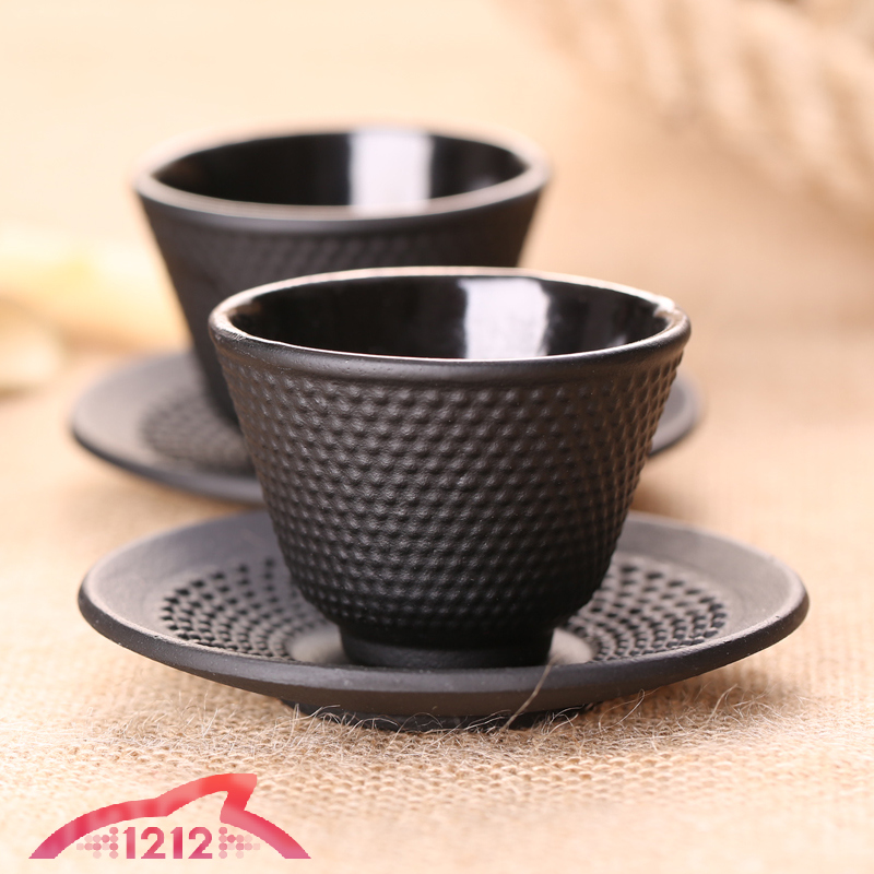 铁杯 日本铸铁茶杯 复古杯子手工铁壶配件铁的茶杯铁杯垫特价茶具