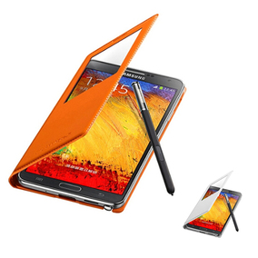 三星NOTE3皮套SM-N9008S保护套N9009手机壳防摔9002智能nt3闹特3