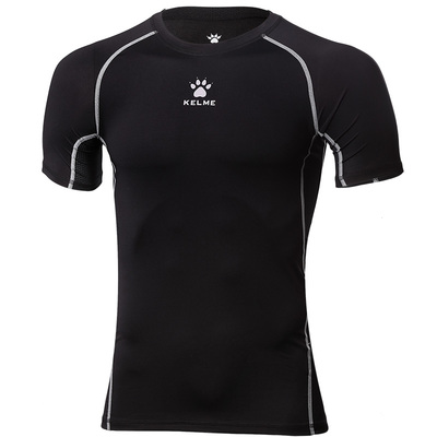 李宁紧身衣男运动短袖T恤速干衣夏季套装压缩背心弹力跑步健身服 - 折扣吧