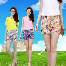 <em>纯棉短裤女2015</em>夏装<em>新款</em>糖果色大码显瘦女裤