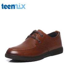 Teenmix/天美意专柜同款牛皮系带鞋男休闲鞋男鞋3CK0TBM7图片