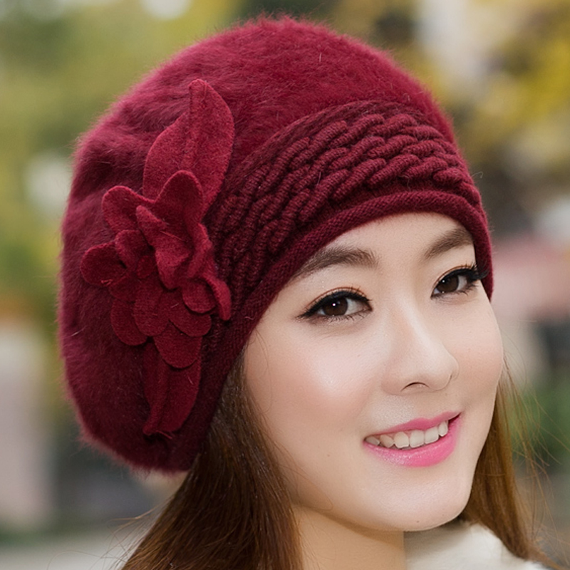 正品[贝雷帽毛线帽]毛线编织贝雷帽视频评测 毛