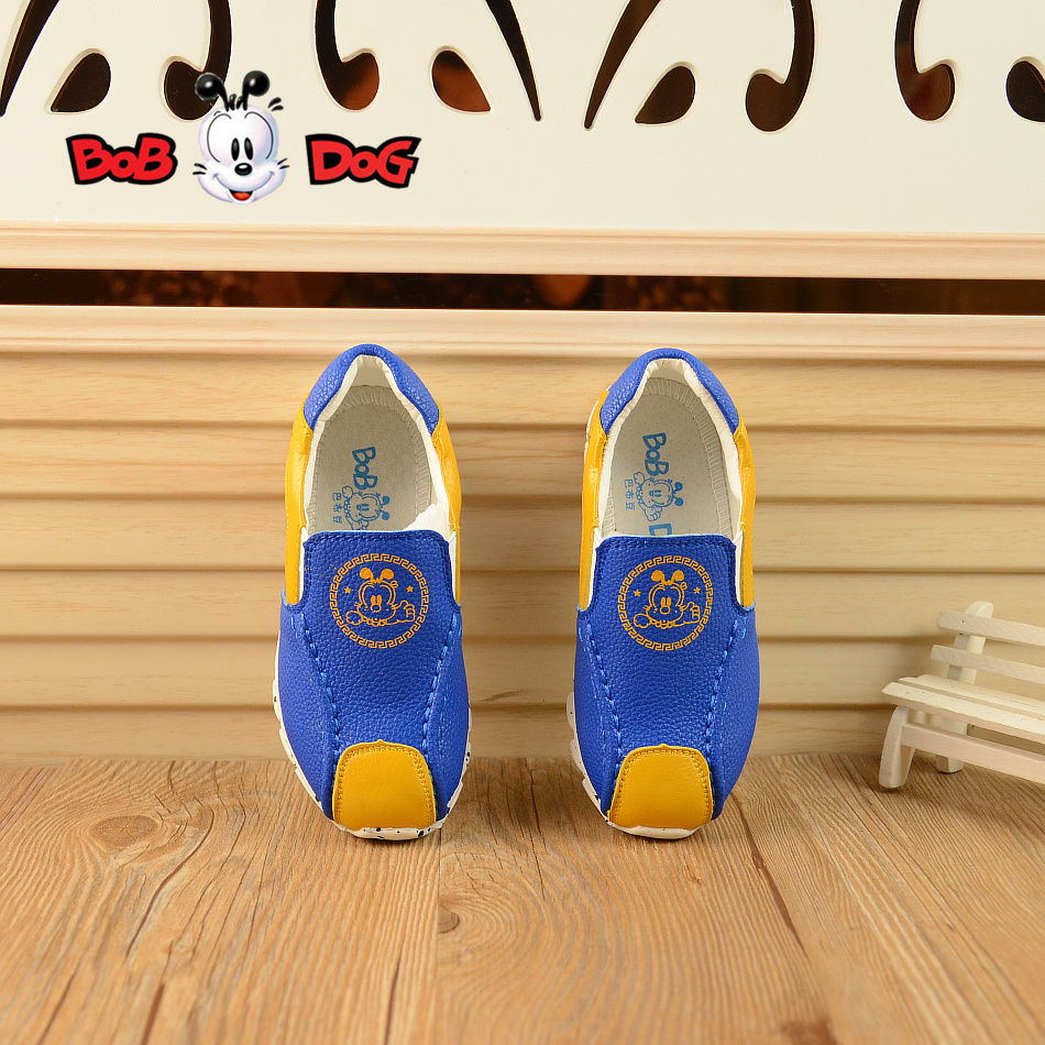 巴布豆男童鞋2016春秋款单皮鞋男宝宝鞋子韩