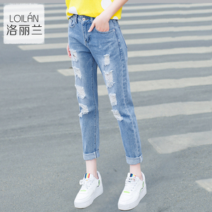 新款破洞牛仔裤