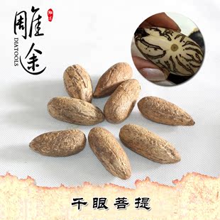 文玩必备 菩提子手串把件原料雕刻必备 千眼菩提子原籽原果菩提果