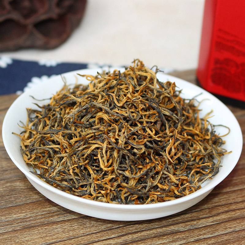 云南凤庆滇红茶金骏眉红茶散茶金丝滇红工夫红茶200g罐装2016春茶