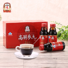 饮品100ml 10瓶6年根红参精膏红参液饮料 韩国进口正官庄高丽参元