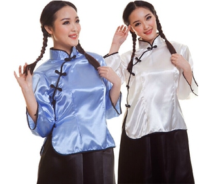 民国学生装五四<em>青年</em>装男<em>女装</em>中山装全棉毕业季