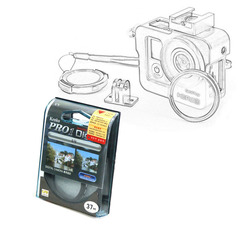 索尼微单相机滤镜40.5MCUV超薄滤镜NEX-5T