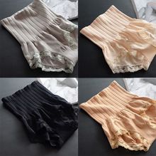 塑身束腹 蕾丝提臀女士三角产后内裤 无缝高腰少女收腹裤 夏季薄款