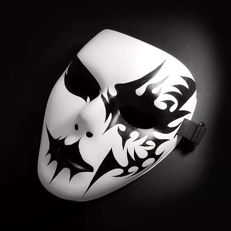 正品[鬼步舞面具男加长版]鬼步舞面具评测 鬼步