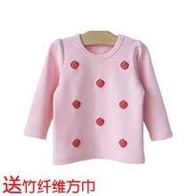 女宝宝T恤秋冬长袖2014打底衫加厚1-2岁纯棉公主新款上衣春秋童装