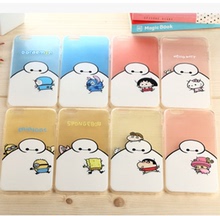 新款日本超薄大白iphone6plus手机壳超能陆战